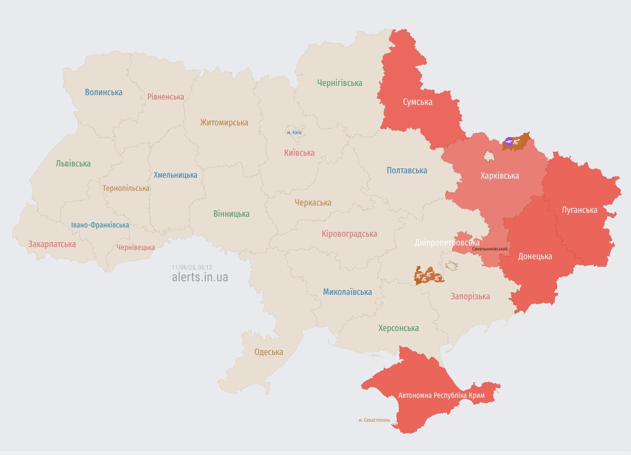Россияне атакуют Украину дронами-камикадзе "Шахед": где риск ударов